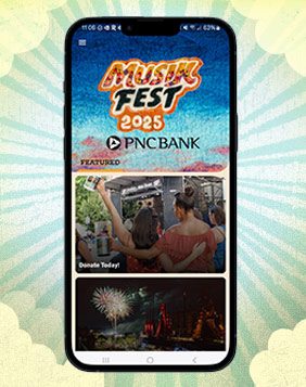 Screenshot of the iOS Musikfest app